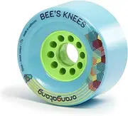 Orangatang Bee's Knees 90mm 77a Longboard Wheels for Smooth Commuting, Urban Cruising, DIY Electric Skateboards, Eboards (77a Blue, Set of 4)