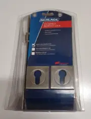 Schlage Entrance Mortice Lock - Double Cylinder - Roller Latch Deadbolt - Square