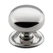 3145 Cupboard Knob Sheet Brass Polished Nickel D38xP35mm