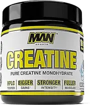 MAN Sports 100% Pure Creatine Monohydrate Powder, Neutral, 500 Gram