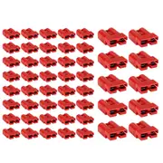 Atem Power 50Pcs Red Anderson Style Plug Connectors 50 AMP 6AWG DC Power 12-24V