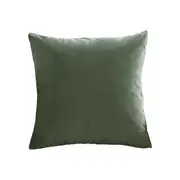 Anyhouz Pillowcase Green Plain Plush Throw Cushion Cover