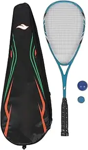 Squash Racquet, Carbon Aluminium Alloy Squash Rackets Set Integrated Raquetball Rackets with Shock Absorbing Grip, Lightweight Beginner Racquetball Set for Gym School Playgrounds