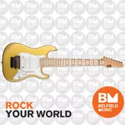 ESP LTD JRV-8 Javier Reyes Electric Guitar 8-String Metallic Gold w/ Floyd Rose