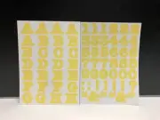 Creative Memories Stickers YELLOW ALPHABET LETTERS NUMBERS ABC/123 - Retired