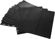 Generic 10 Pcs Stamp Collection Album Postcards Postage Stamps Picture Album Photo Album Stamp Collector Pages Album Storage Holder Small Binder Stamp Sleeves Stamps Holder Black The Pet