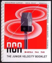 RCA Jr. Velocity Microphone Booklet! 74-A 74-B