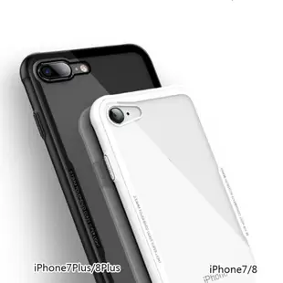 iPhone玻璃殼 TPU矽膠保護殼手機殼iPhoneX Xs i6/i6s i7 i8 6P/6sP 7P/8P 現貨