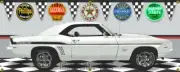 1969 Chevrolet Silver Yenko Camaro (258) 36"X90" Vinyl Banner.