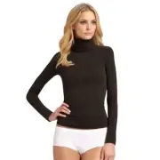 NWT Spanx classic turtleneck dark brown color "Bittersweet" Shapewear size M