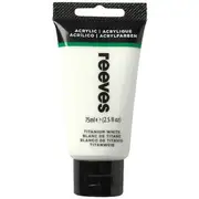 Reeves Artist Acrylic Paint 75mL Titanium White