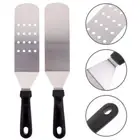 2 Pcs Grill Spatula Teppanyaki Spatulas Metal Griddle Spatula Pancake Turner