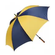 Clifton Albatross Golf Navy Yellow Windproof Fibreglass Rain Umbrella
