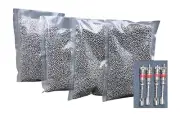 High Quality STAINLESS STEEL TIRE BALANCIN BEADS- 4x6oz bags plus 4 valve cores