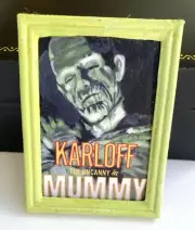 Miniature Dollhouse Framed Giclee Art Print Mummy Boris Karloff 1:12