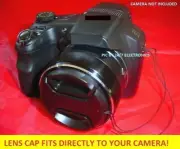 SnapOn LENS CAP DIRECTLY TO CAMERA PANASONIC LUMIX DMC-FZ200 FZ200K FZ300+HOLDER