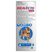 Bravecto Plus Flea, Tick & Worming Treatment Medium Cat 1pk