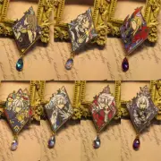 Final Fantasy Badge FF14 Y'shtola Thancred Alphinaud Alisaie Metal Badge Pins