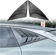 Compatible for Hyundai Tucson 2022 2023 Car-Styling ABS Rear Window Shutter Cover Trim Window Louver Side Vent Trim 2pcs(Carbon Fiber Style)