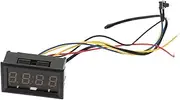 DINHEAROM Car Digital Clock with LED Display Thermometer Voltage Sleek Dashboard Accessory for Accurate Timekeeping and Temperature Readings Vehicles Font