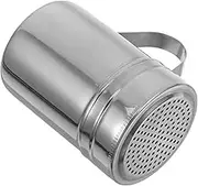 Stainless Steel Seasoning Jar Fine Mesh Strainer Round Flour Container for Sugar Salt Pepper Multipurpose Kitchen Tool