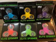 NEW QTY. 6 Tri-Spinner ELITE WORLD TECH TOY FIDGET SPINNER ANXIETY TOY 6 COLOR