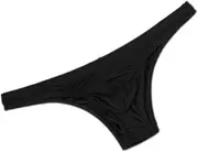[Generic] Men's Bikini Underwear, Men's Thong Underwear, No Visible Lines, Men's Thong G-String Undie (AU, Alpha, XX-Large, Black)