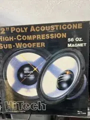 HiTech 12inch Poly acousticone. the Platinum collection. 12” subwoofer