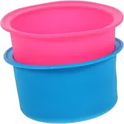 2pcs Silicone Wax Melting Bowl Non Stick Inner Pot for Wax Heater for Home and Salon Use