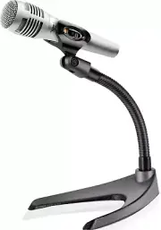 Pyle Desktop Microphone Stand - Universal Tabletop Mic Holder w/ Flexible 8.2