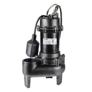 WASSERMANN 1/2 HP Sewage Pump with Auto Float Switch, 115V 5300 GPH Cast Iron...