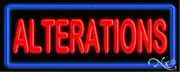 BRAND NEW "ALTERATIONS" 32x13x3 BORDER REAL NEON SIGN w/CUSTOM OPTIONS 10506