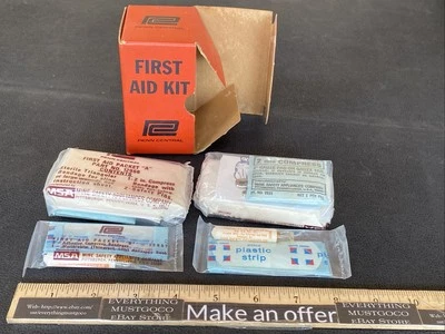 Penn Central Railroad Vtg First Aid Kit No 12706 Sealed Mine Safety Appliance Co