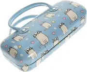 [TINEASUR] Glasses Organizer Box Cartoon Pattern Eyeglass Container Multi-functional Storage for Scratch-free Protection