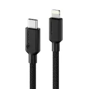 [ELPC8P01-BK] 1m USB-C to Lightning Charging Cable 2.4A Elements Pro Series - Black