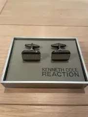 Kenneth Cole Reaction Black Cufflinks Brand New