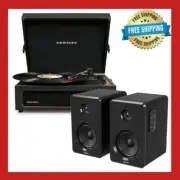 Crosley Voyager Bluetooth Portable Turntable - + Bundled Majority D40 Bluetooth