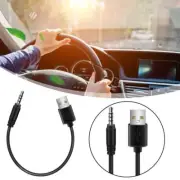 3.5mm AUX Audio To USB 2.0 Male Charge Cable Adapter к) N6L3 For Car Cord F1Q3