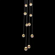 Delessi Messina 10LT Dropper Pendant Light - Tri-Colour -Gold