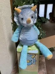 Scentsy Buddy Terra Triceratops Dinosaur Plush Stuffed Animal 16" W/ Scent Pak