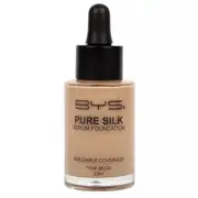 BYS 23ml Pure Silk Serum Liquid Foundation Buildable Coverage Makeup True Beige