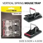 2-24pcs Plastic Vertical Spring Construction Mouse Traps Black Catcher Rodent AU