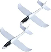 WEKAMOS 2Pcs DIY Foam Airplane Unfinished Graffiti Aircraft for Creative Hand Throwing Plane Craft Accessory for Fun Family Interaction and Artistic Expression