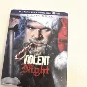 Violent Night (2022) [Blu-Ray + DVD + Digital] SLIP CASE BOX (PLS C NOTES BELOW)