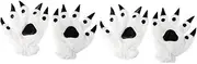[LIFKOME] 2 Pairs Winter Thermal Gloves Men Dinosaur Claw Shape Thicken Warm Plush Touchscreen Gloves