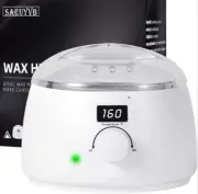Professional Digital Wax Warmer with Lid and 16oz Pot for Hair Removal (White)