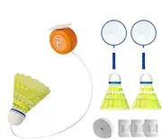 Mwkbbn Badminton Training Tool | Badminton Racket Swing Trainer - Adjustable Rebound Shuttlecock Practice Set for Hand-Eye Coordination Agility Training for Parks