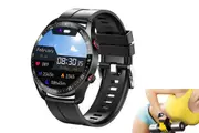 Bluetooth Smart Watch Water-resistant ECG PPG Heart Rate Monitor-Black