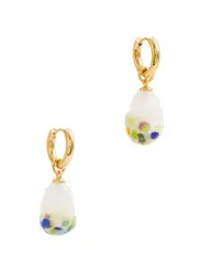 Sandralexandra Baroque Pearl 18kt Gold-plated Hoop Earrings ONE SIZE
