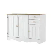 Artiss Buffet Sideboard 3 Doors - BERNE White